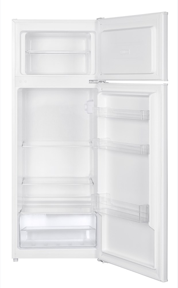 2-türiger Kühlschrank, 206 Liter, CE-zertifiziert, weiß, statisch
