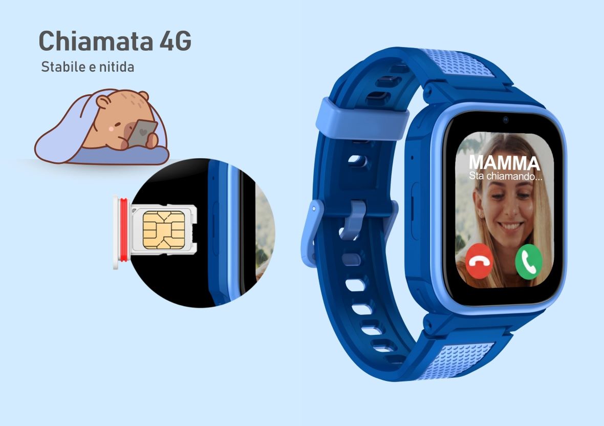 Smartwatch KIDS 4G nano SIM Display 1,8” GPS,