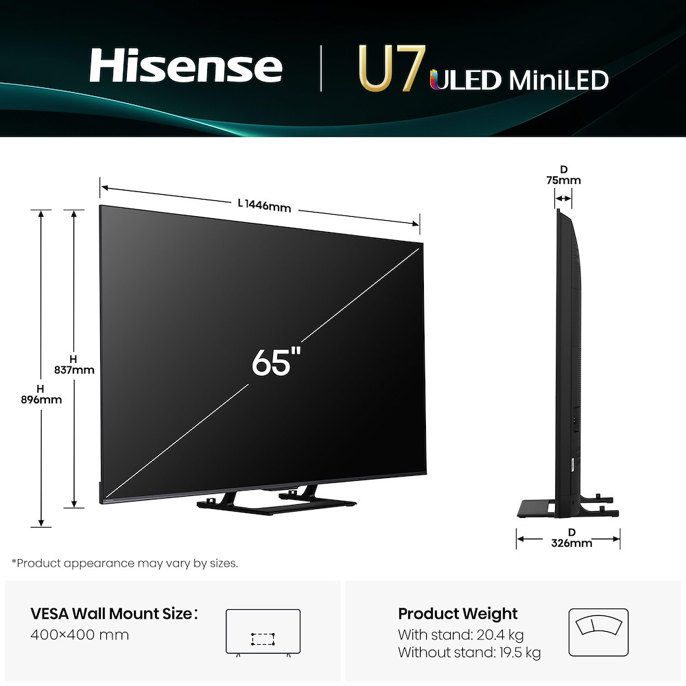 MINILED ULED-Fernseher 65"UHD 4K 144HZ T2/S2 SMA.VID.U8.5.