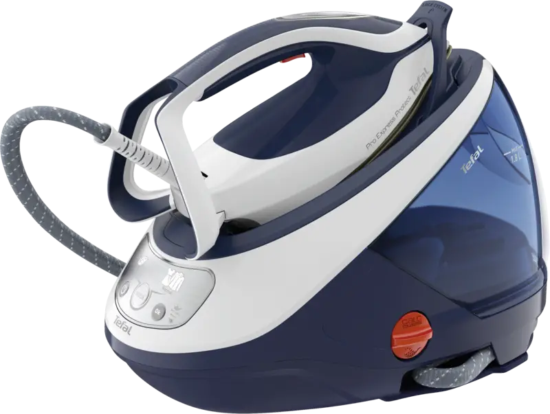 Stazione di stiratura a vapore, regolazione automatica della temperatura per tutti i tessuti,