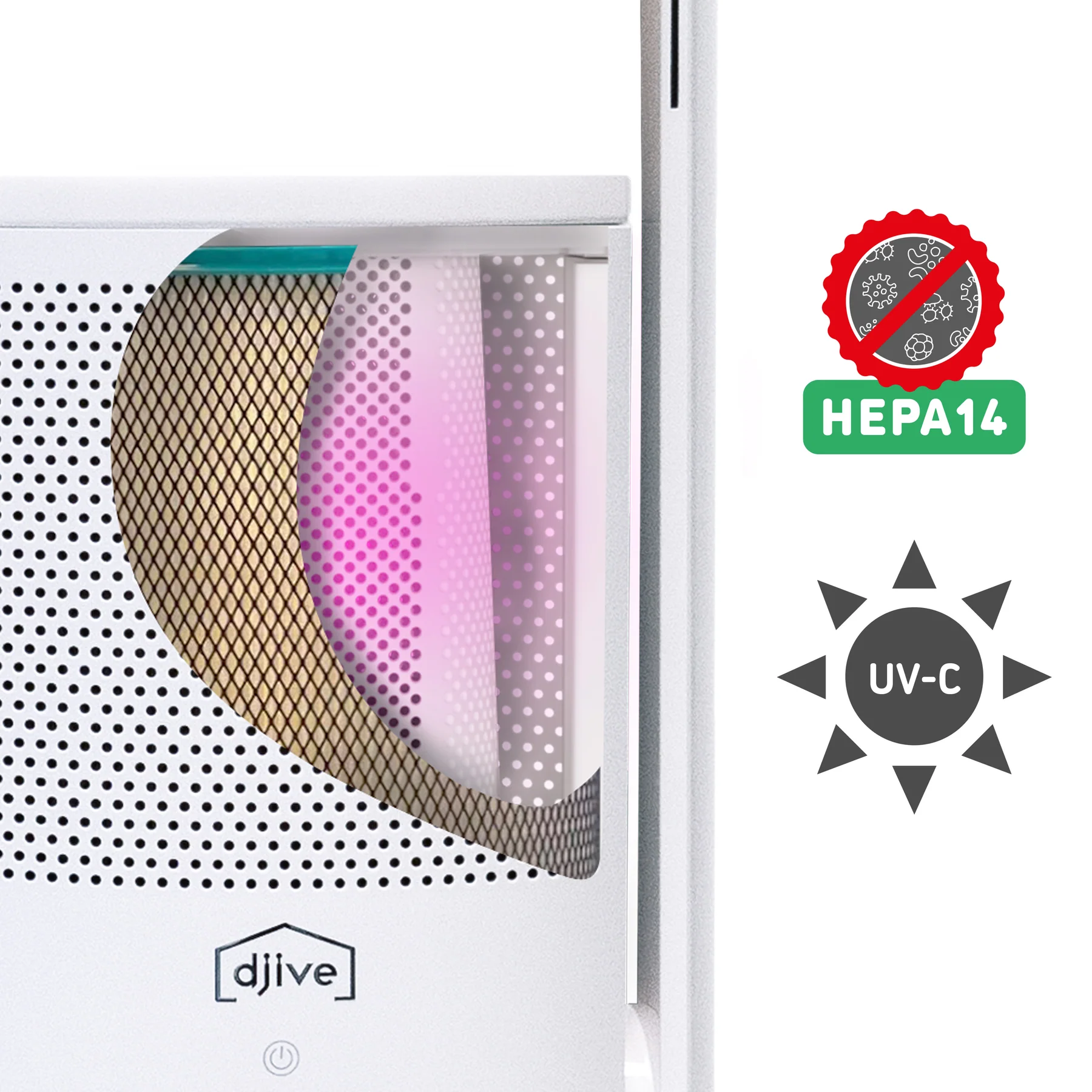 Luftreiniger, Ventilatormodus, bis 86,3 m³/h Luftumwälzung,