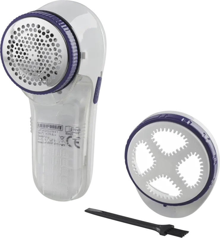 Fusselrasierer, transparenter Fusselbehälter.