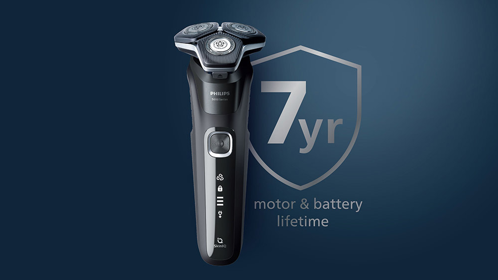 RASIERER aufladbar Philips NASS & TROCKEN 60 MIN SKIN IQ POWER ADAPT TECHNOLOGIE.