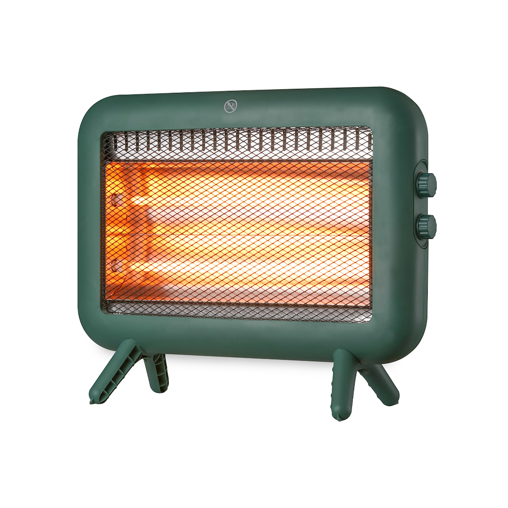 HEIZOFEN QUARZ 1000W 2 STUFEN GRÜN