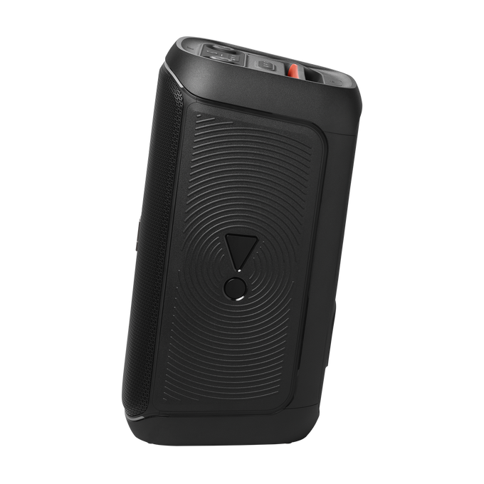 Bluetooth-Lautsprecher JBL mit 160W Leistung und RGB-Licht schwarz.