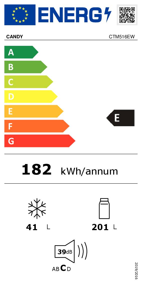 Frigorifero a 2 porte, 242 l, altezza 158 ​​cm, certificato CE, statico