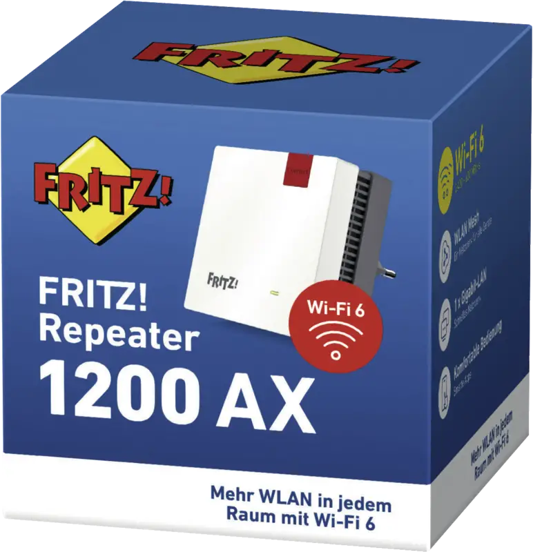 W-LAN Repeater, extern, Datenübertragung W-LAN Mesh, 