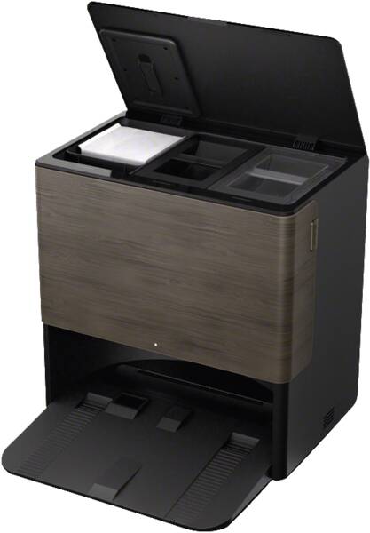 Nasswisch-Roboter, allergikergeeignet, beutelloser Betrieb, max. 0,26 l Behältervolumen, Clean Base.