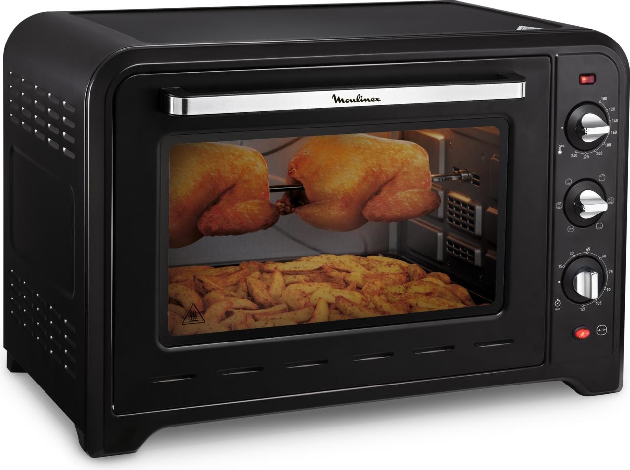 ELEKTROBACKOFEN 2200W MINI XXL 60L GRILL OPTIMO 60L SCHWARZ.