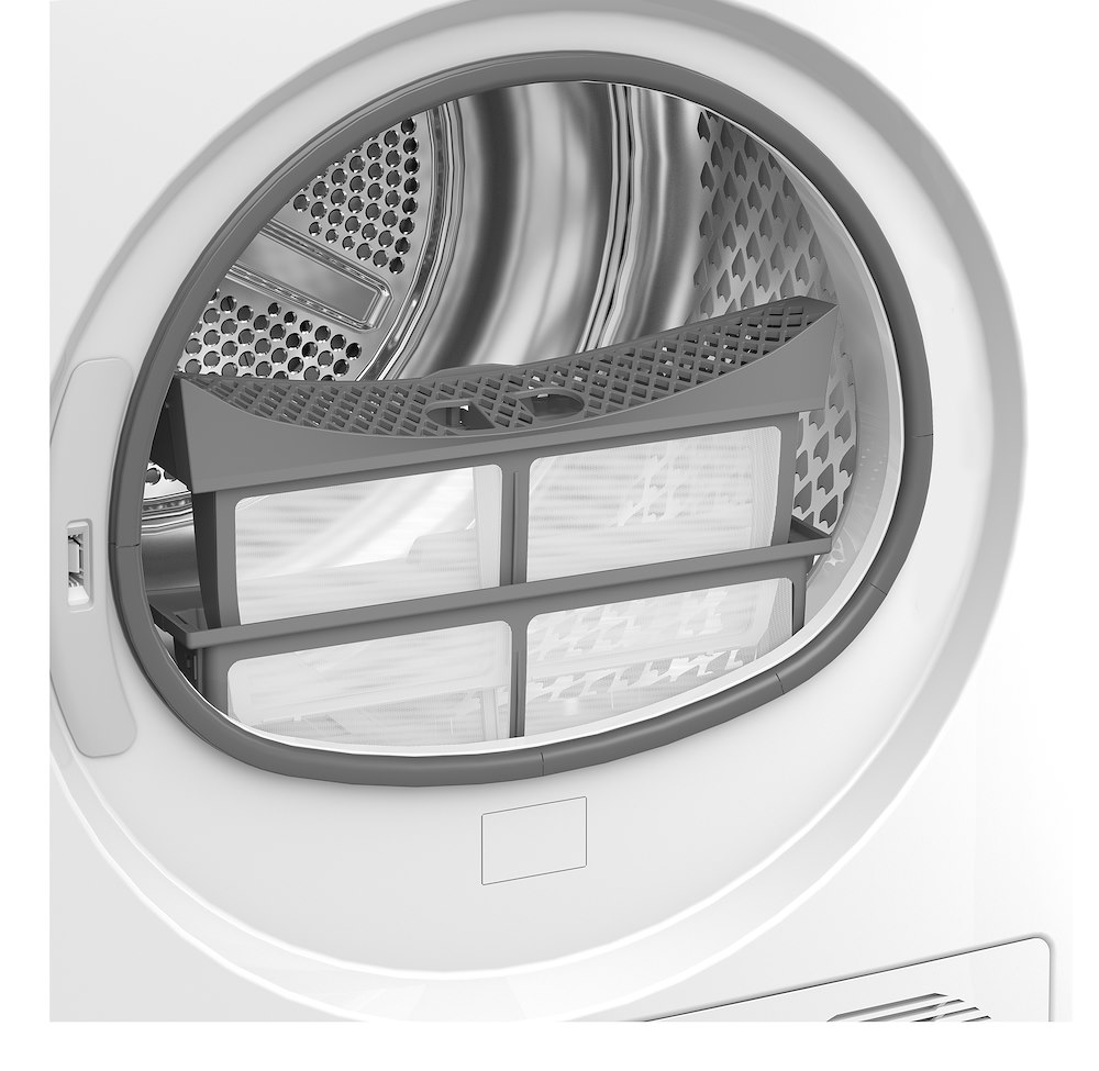 Wäschetrockner (Frontlader) 9 kg, Energieeffizienzklasse C, Invertermotor, Dampffunktion, digitales Display