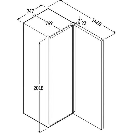 Standgefrierschrank mit NoFrost LIEBHERR - FÜR DIE GEWERBLICHE NUTZUNG.