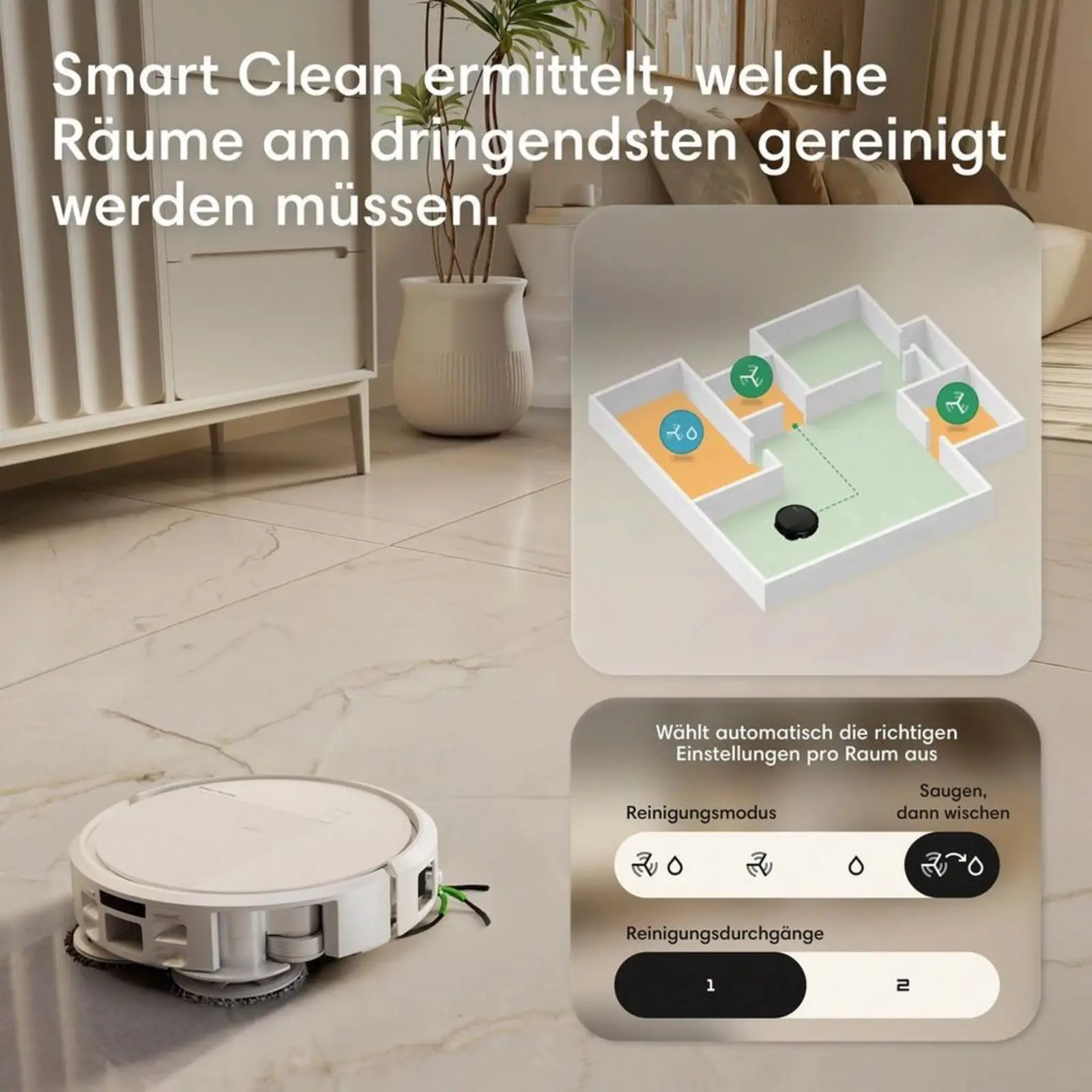 Nasswisch-Roboter, Staubsauger-Roboter, Clean Base,IRobot weiß