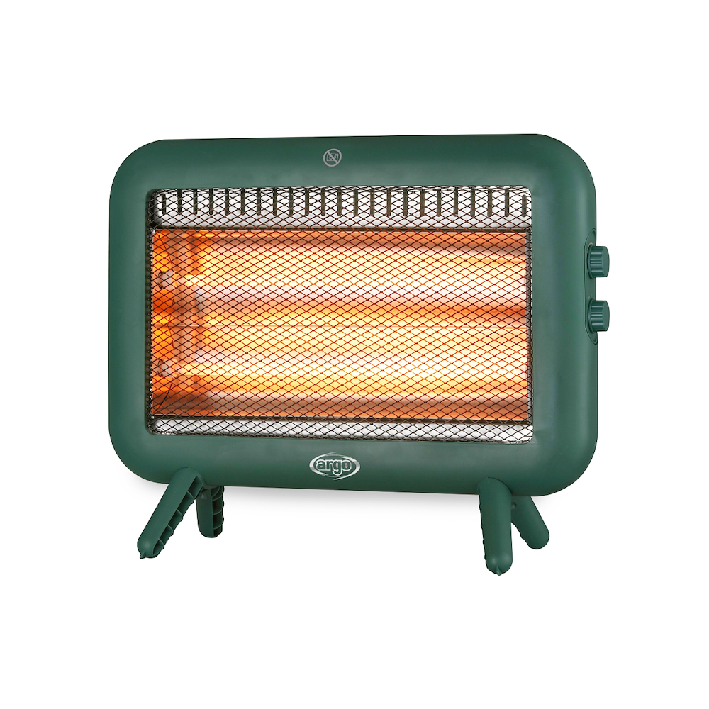 HEIZOFEN QUARZ 1000W 2 STUFEN GRÜN