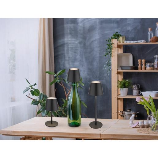 Tischleuchte 3W LED CCT 200lm +Akku Vannie I schwarz matt