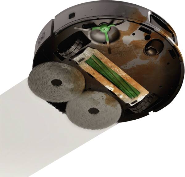 Staubsauger-Roboter, beutelloser Betrieb, max. 0,3 l Behältervolumen, Clean Base.