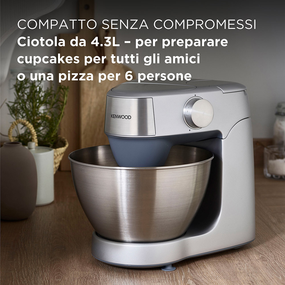 Küchenmaschine Kenwood 1000W 4.3LT SCHÜSSEL EDELSTAHL SILBER.