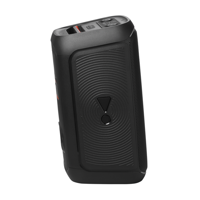 Bluetooth-Lautsprecher JBL mit 160W Leistung und RGB-Licht schwarz.