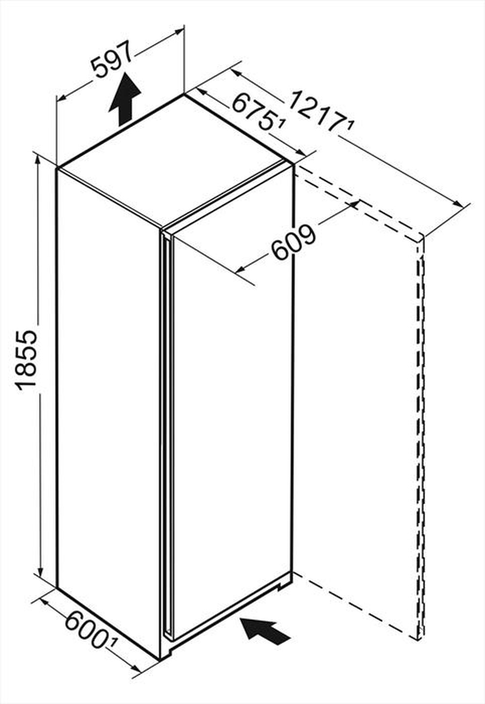 GEFRIERSCHRANK Liebherr VERTIKAL 277L. EK.E