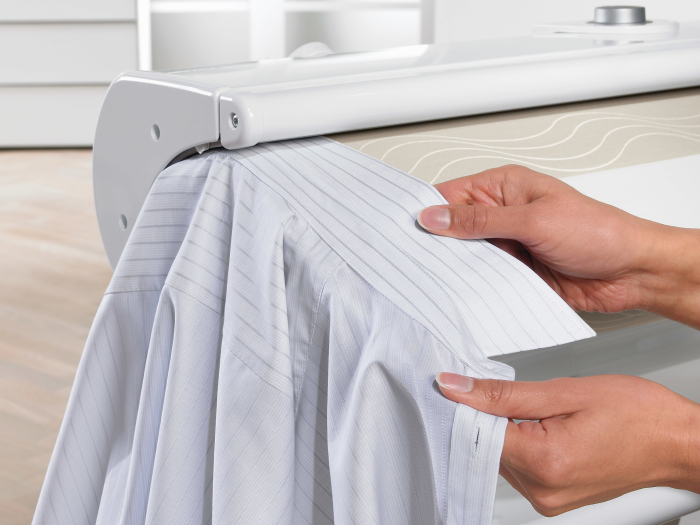 Bügelmaschine, 830mm Walzenlänge, zusammenklappbar, 2,55 kW Beheizung