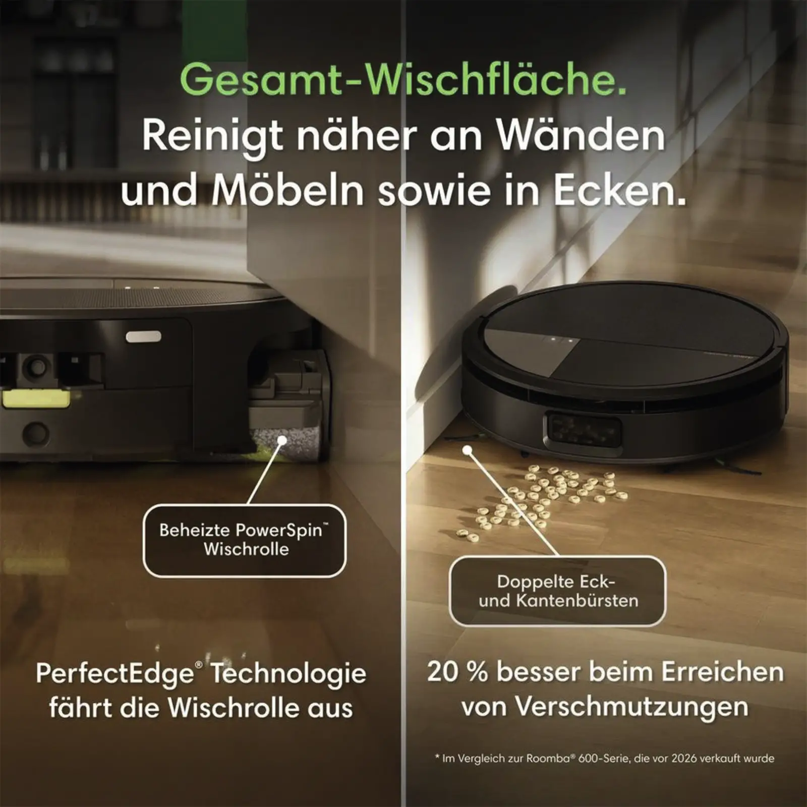 Staubsauger-Roboter IRobot mit vollautomatischer Selbstreinigung schwarz