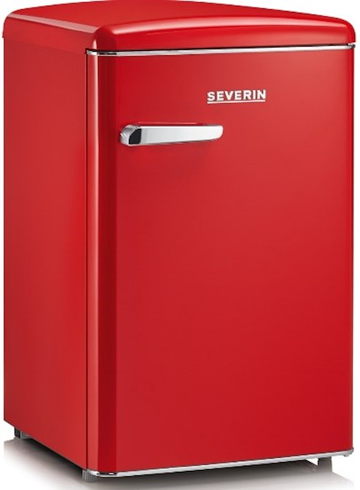 TISCHKÜHLSCHRANK 108LT CE.D MIT GEFRIERSCHRANK RETRO' rot.