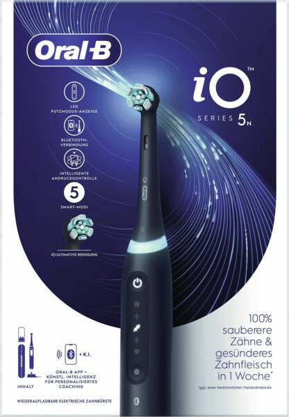 Elektrische Zahnbürste OralB IO5 schwarz