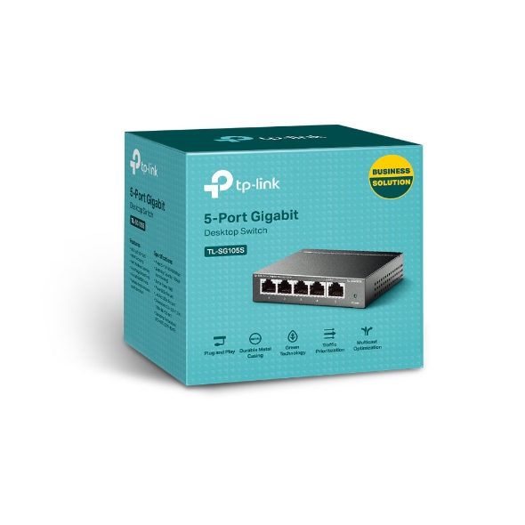 Desktop Switch 5-Port 10/100/1000Mbit/s.