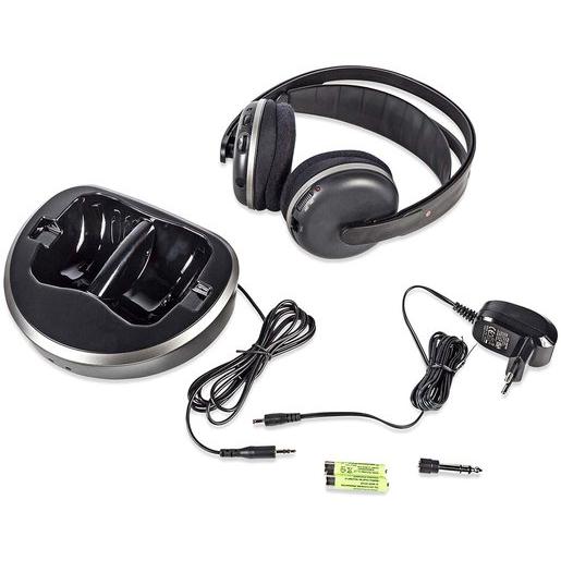 Funkkopfhörer Nedis mit drahtlos-Reichweite von 100 Metern.