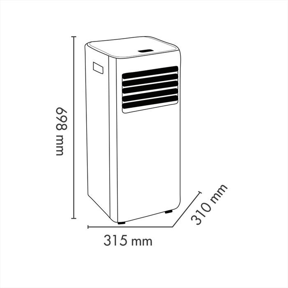 Klimagerät 2.05KW CL.A 2 Geschwindigkeiten